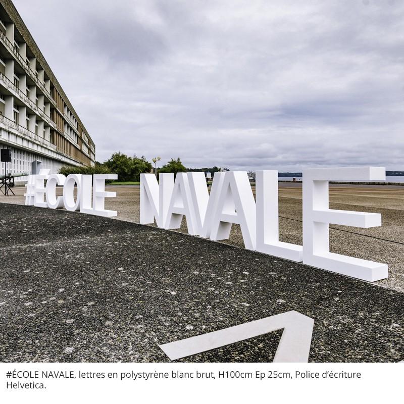 Lettres et mots en polystyrène - Peint sur toutes les faces (Fabrication en 7 jours ouvrés + Livraison), Bleu Roi_5