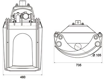 Dk-14 grappin forestier pour mini-pelle 3.5-7 tonnes - deleks srl_5