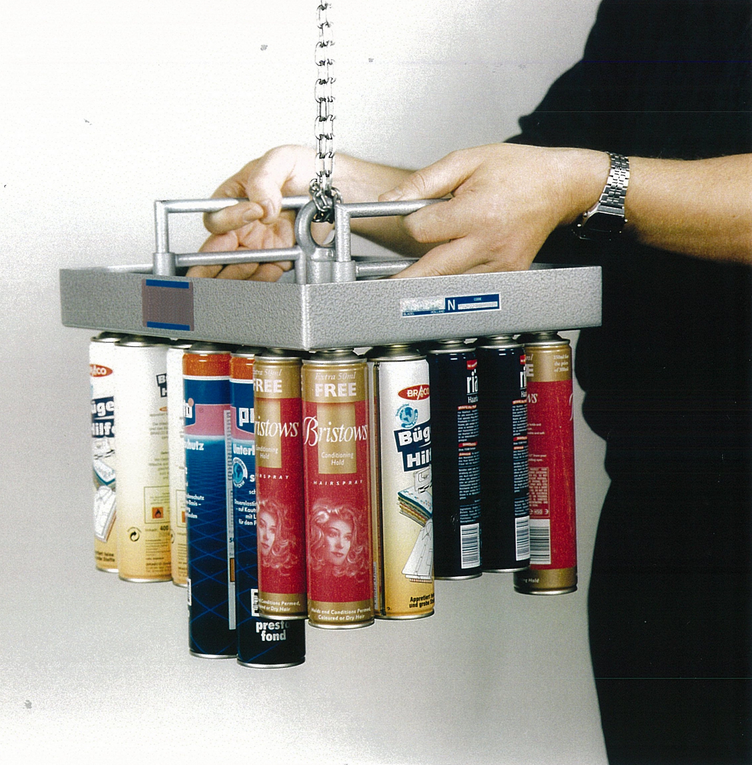 Palettiseur/Dépalettiseur magnétique stable - prise de boîtes, pots, bouteilles en verre avec capsule - manuel ou pneumatique_6