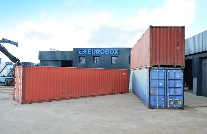 Container maritime 40 pieds High Cube - stockage et transport grande capacité_5
