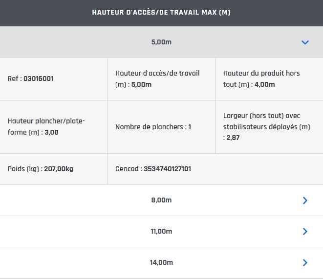 Echafaudage roulant en acier galvanisé generis 950 - comabi snc - hauteur de travail maxi. 14 m_5