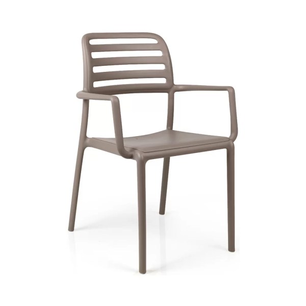 Fauteuil en résine COSTA - Stamp - extérieur, empilable, design moderne_5