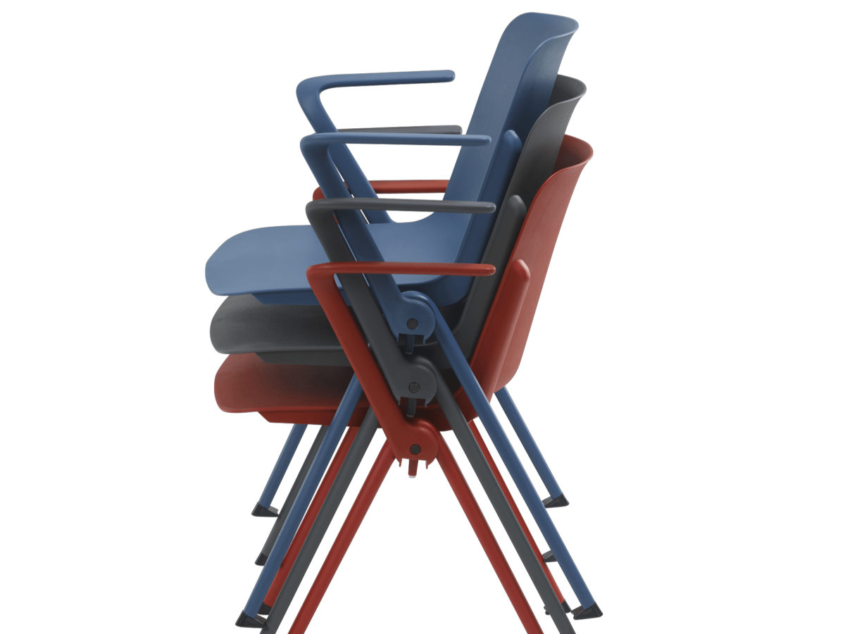 Chaise d'accueil multi-usage MIA - design élégant et moderne, 4 pieds empilables, 3 couleurs disponibles_5