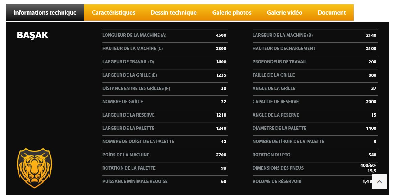 Ramasseuse de pierres Basak - Yüksel Tarım - profondeur de travail 200 - système hydraulique et palette innovante_5
