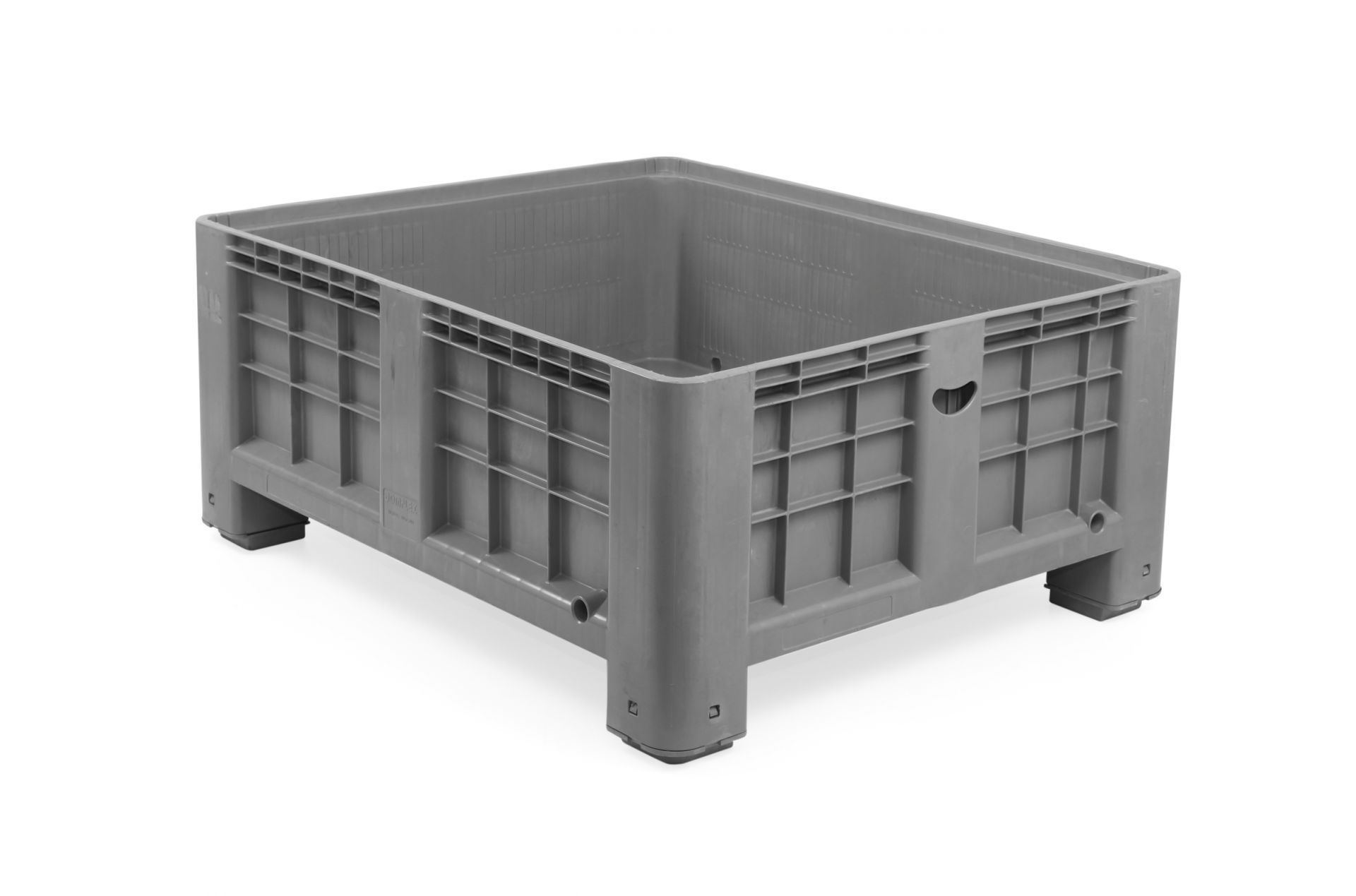 Caisse-palette monobloc étanche en plastique - 120 x 100 cm - Hauteur 90 cm - Capacité 800 litres - Modèle CaissPal Embalogik_5