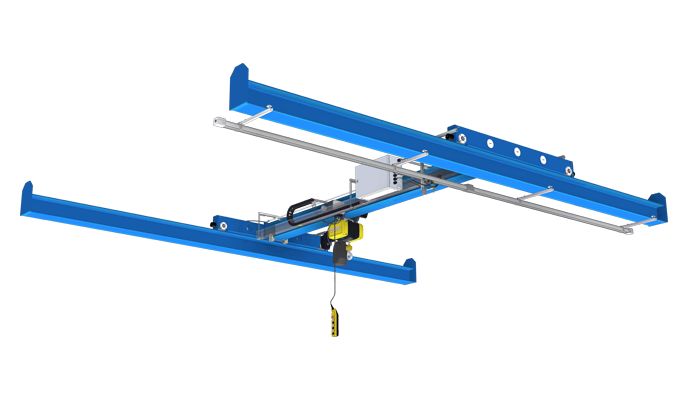 Pont roulant supérieur - GIS - capacité de charge jusqu'à 5000 kg - monopoutre ou bipoutre - système autoportant_0