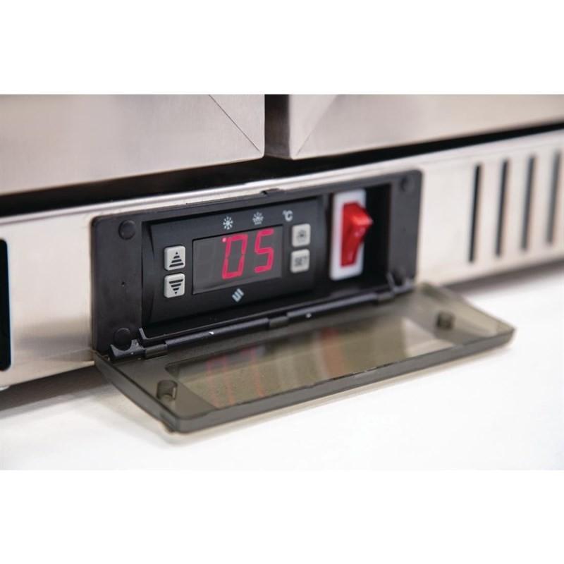 Arrière-bar trois portes pivotantes Série G inox 330L GL009 Polar_5