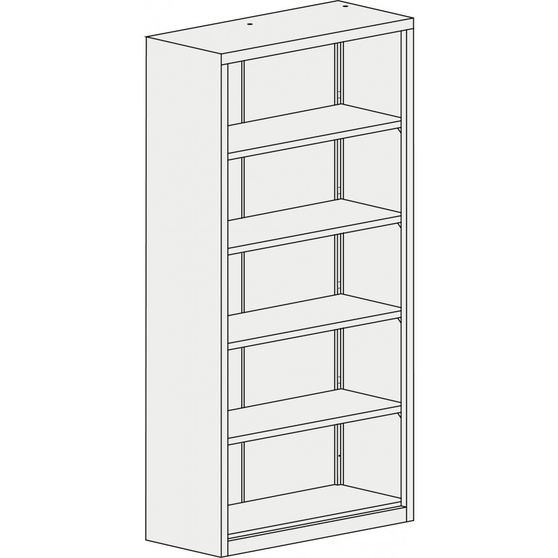 Armoire à rayonnages Akaze - 1 à 4 tablettes réglables - Dimensions variées_5