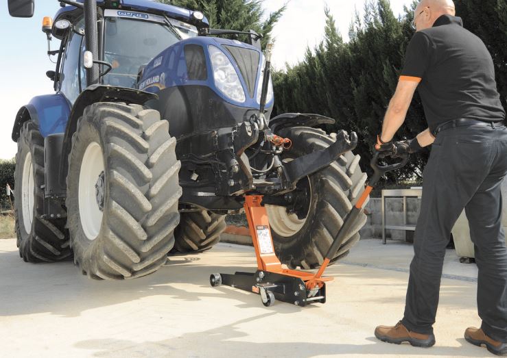 Cric châssis long haute élévation 3 T - BH13000L - Levage jusqu'à 800 mm pour véhicules 4x4, vans et camping-cars_5