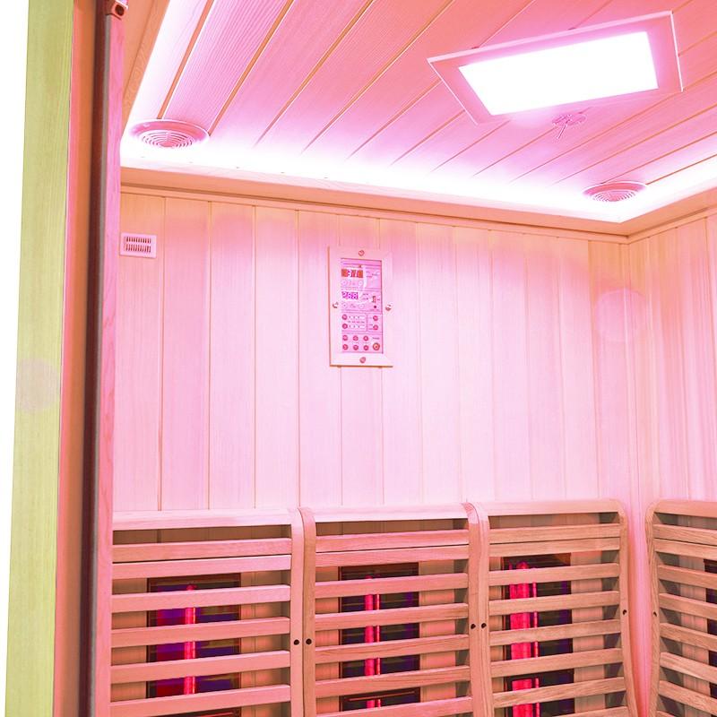SAUNA INFRAROUGE BOREAL® SIGNATURE 150C D'ANGLE À SPECTRE COMPLET - 150X150X205_5