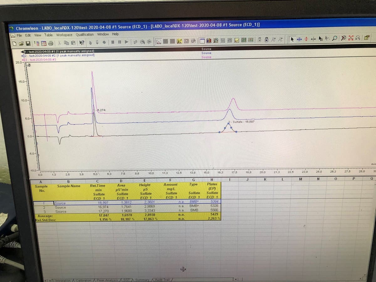 Chromatographie ionique reconditionnée - pompe isocratique DX120 - Référence P20040530_5