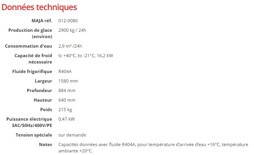 Rve 3102 s machine à glace écailles pour eau douce - maja - 2.900 kg / 24 h_5
