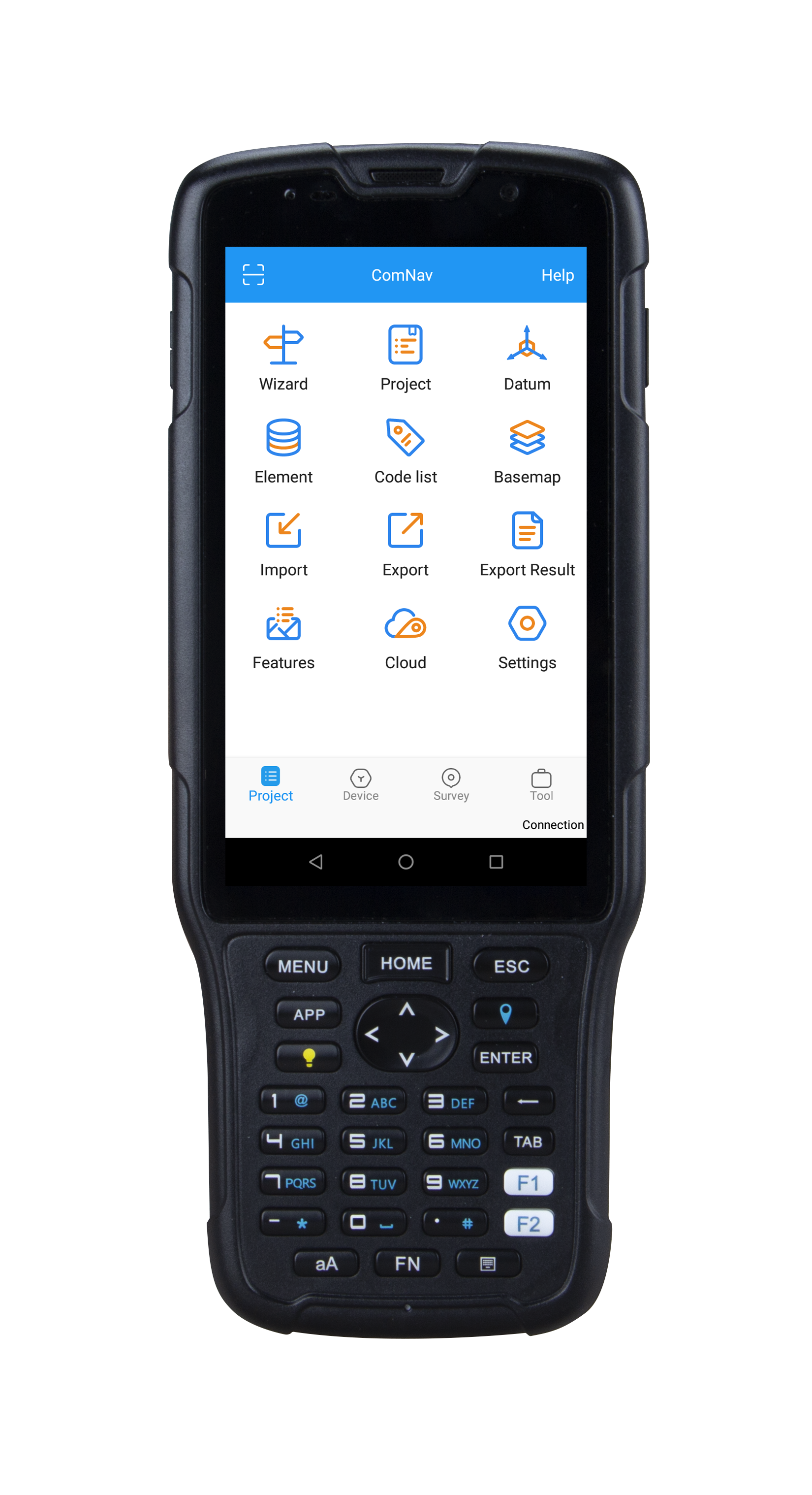 Collecteur de données R550 - Acquisition de données pour enquêtes de terrain, Android, IP67, écran tactile 5