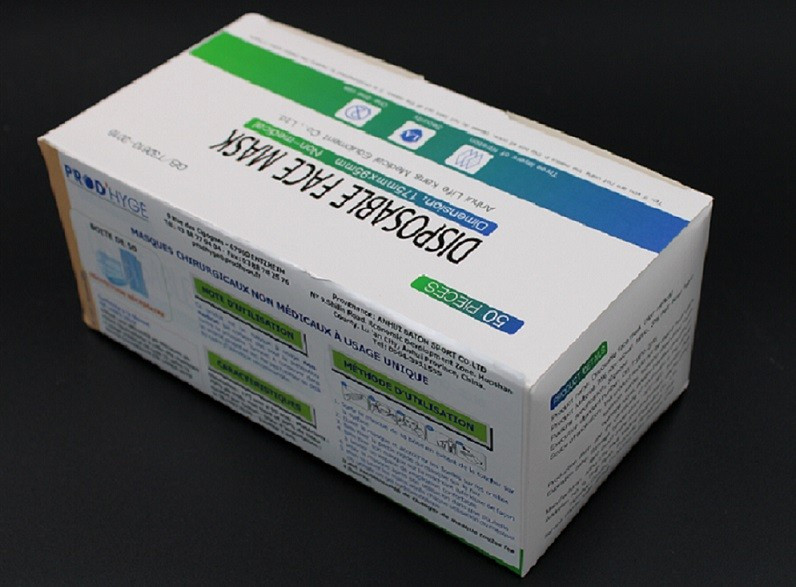 Masque anti-projection 3plis (type chirurgicaux) bleu boite de 50_5