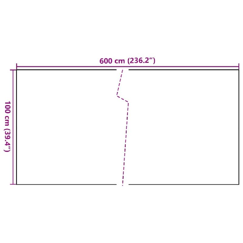 Vidaxl paravent de balcon marron clair 600x100 cm résine tressée 156276_5