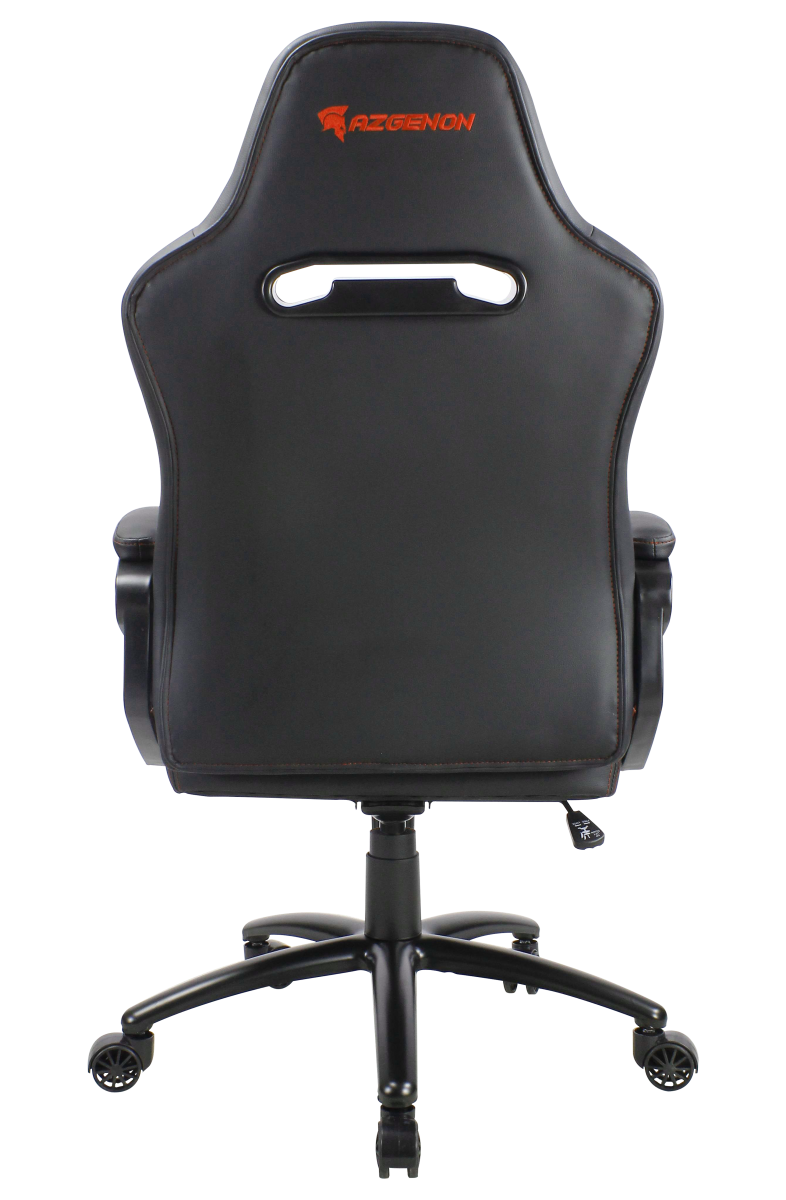 Fauteuil de bureau AZGENON Z100 Orange - Design racé, robuste et confortable - Poids maximal 120 kg - Réf : AZG_Z100_BKORG_5