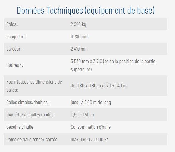 G4010 q profi - enrubanneuse agricole - goewell maschinenbau gmbh - poids : 2 920 kg_5