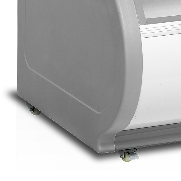 Vitrine froid négatif à deux niveaux Blanc - 408 L | Tefcold - TD500_5