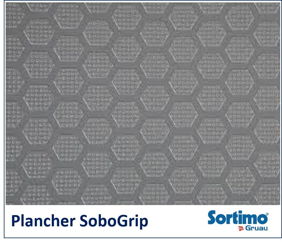 Plancher épais de 12mm avec finition antidérapante