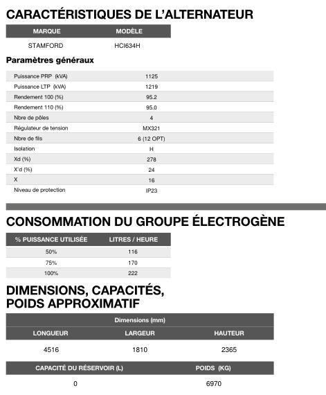 AT-1145 60 Hz triphasé groupe électrogène en container - Inmesol - 1.144 kVA LTP / 1.031 kVA PRP - moteur MTU et alternateur Stamford_5