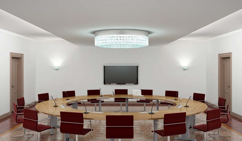 Table modulable pour conseil municipal et conférences