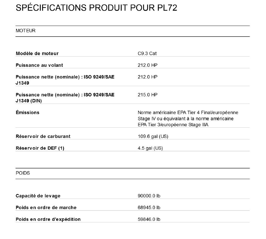 Pl72 - tracteurs pose-canalisations - caterpillar finance france - d'une capacité de levage de 90000.0 lb_5