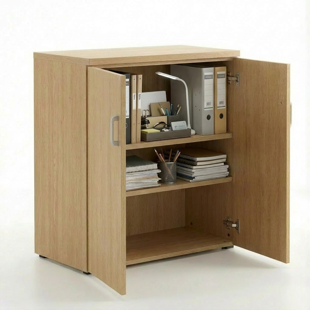 Armoire basse avec  tablette intégrée_5