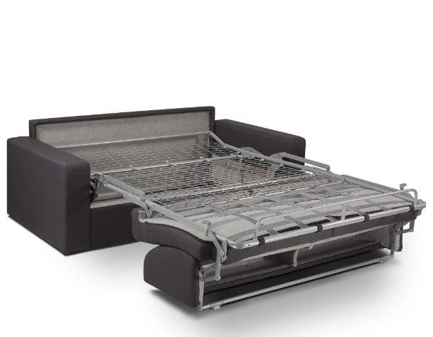 Canapé express 160 cm Dreamer Edition cuir et PU Cayenne noir - Matelas 16 cm - Fabrication artisanale italienne_5