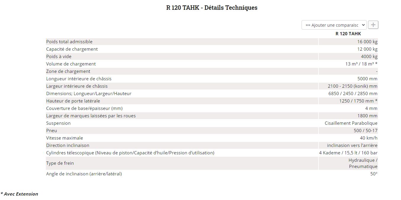 R 120 TAHK Benne agricole à tandem monocoque - Romsan - capacité de 12 000 kg_5