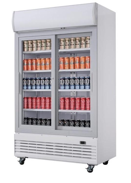 Vitrine réfrigérée 2 portes coulissantes 950 litres avec roulettes - gaz écologique r290_5