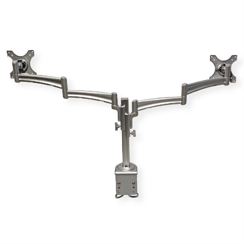 VALUE Bras double LCD, 4 points, fixation sur table, réglage séparé en hauteur_5