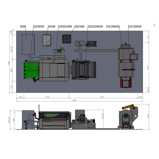 Table de découpe laser fibre pour tôle - ADFORM BLE CFS 1515 avec bobine - Accélération 1,5G et vitesse de coupe 150 m/min_5