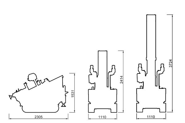 Machine TG63-150 avec stabilisateurs pour verticalité parfaite