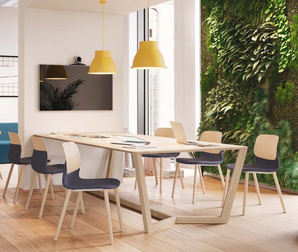 Chaise empilable KLIK - originale et élégante avec options pieds métal ou bois, 6 coloris disponibles, fabrication française_5