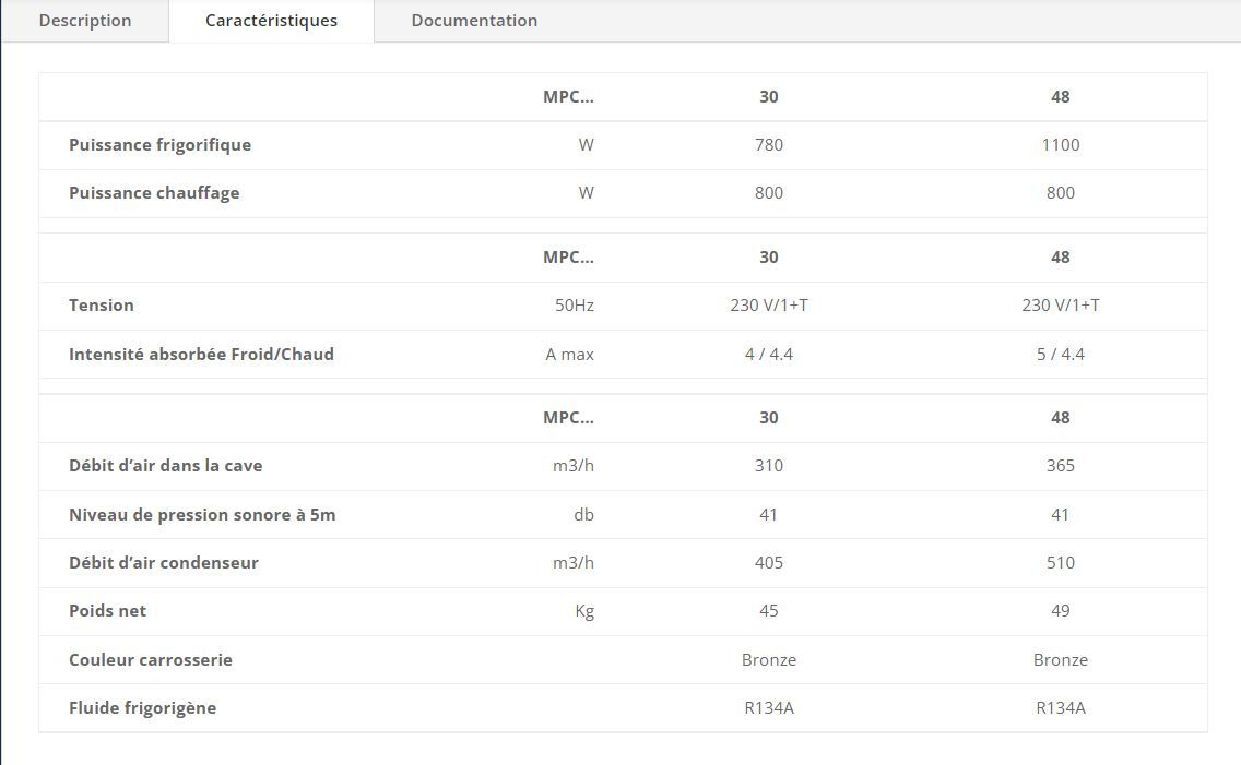 Climatiseur de cave à vin monobloc gainable MPC - Friax Industrie - Genesis Plus et Vintage avec options connectées_5