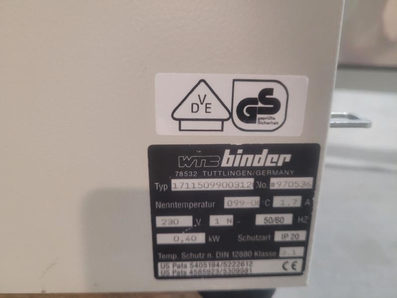 Incubateur / étuve BINDER BD-115 avec convection naturelle 100°C_5