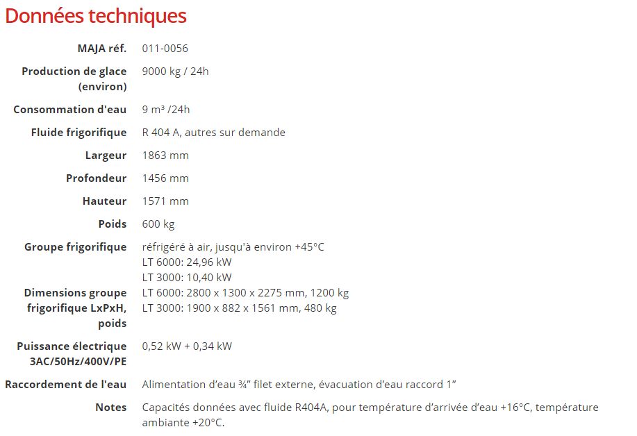Machine à glace écailles MAJA RVH 9000 LT - Version split avec groupes frigorifiques séparés - Production 9000 kg/24h_5