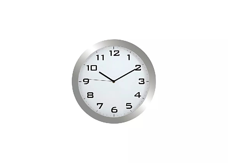 Horloge murale silencieuse métal_5