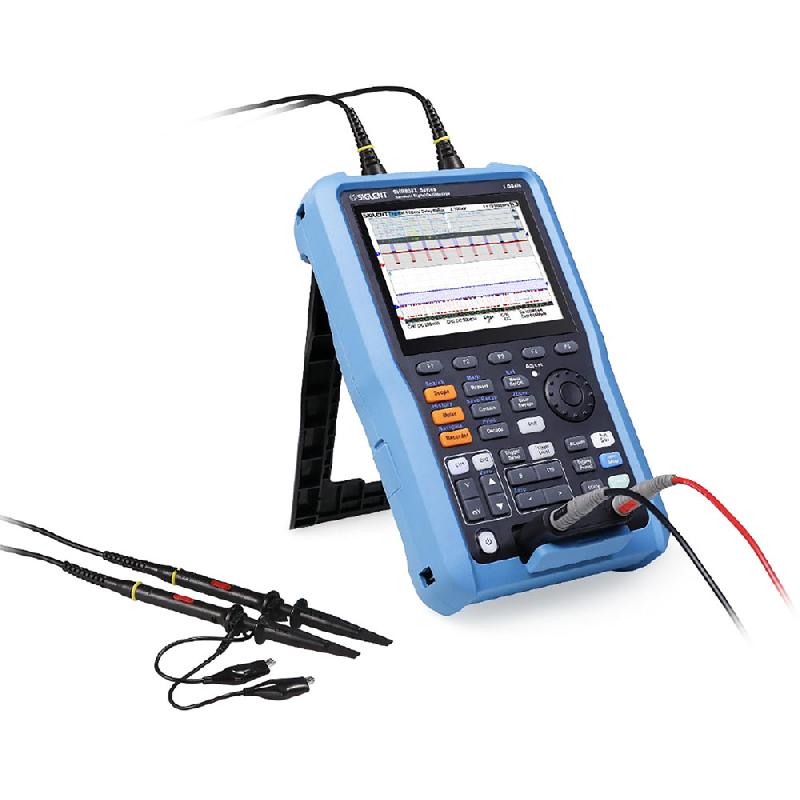 SHS820X - Oscilloscope numérique portable 2 voies 200 MHz, IP51, écran 5,6'', multimètre et enregistreur intégrés_5