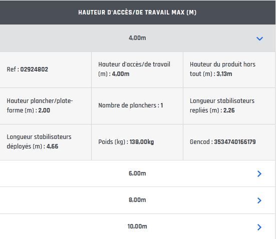 Échafaudage roulant aluminium Neolium 400 Line - Comabi SNC - Hauteur de travail max. 14 m - Structure aluminium soudé_5