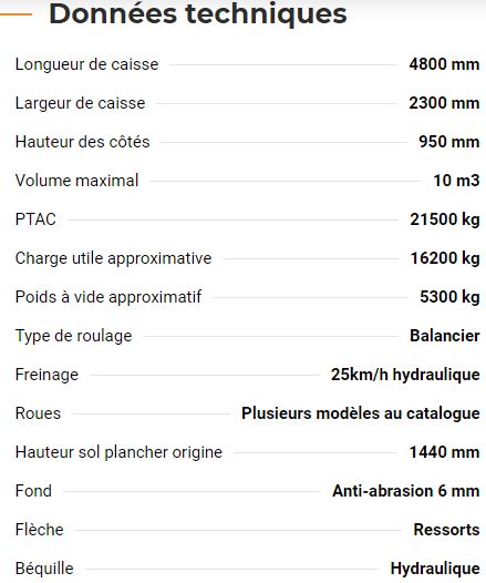 Benne pour travaux publics Rollroc 4800 par Rolland