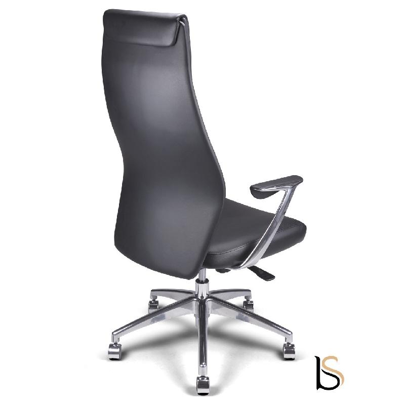 Fauteuil Manager Tery - ACT' - cuir noir_5