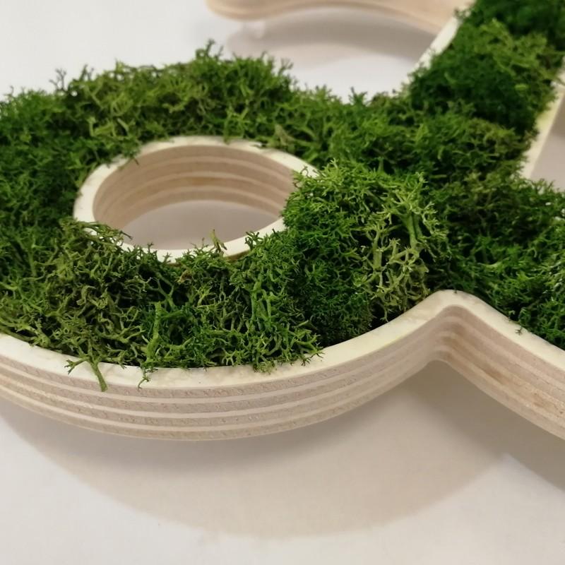 Logo ou Lettres Végétales - 19 mm, Logo, Vert naturel, Herbe synthétique pour l'intérieur et l'extérieur_5