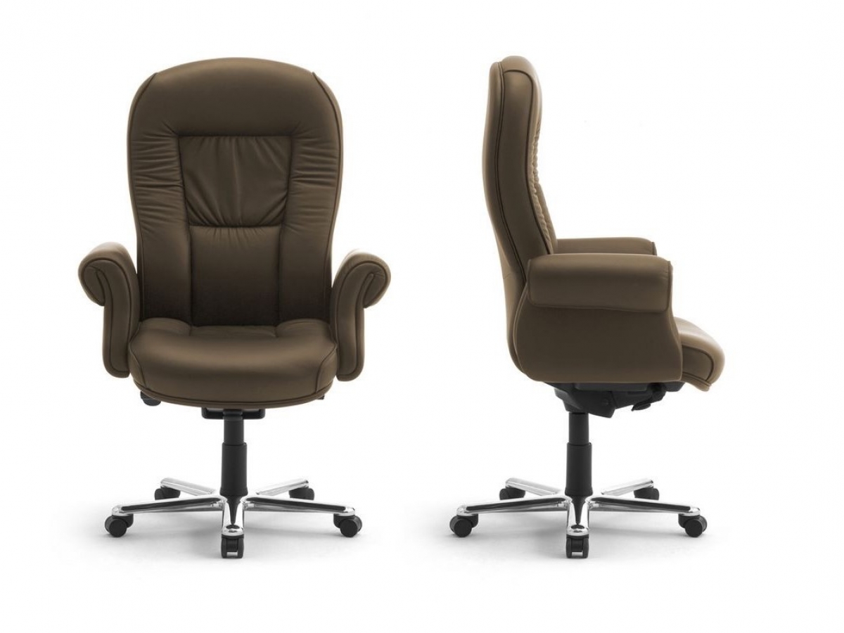 Fauteuil présidentiel DOGE LUX - solide, confortable, élégant, en cuir avec mécanisme synchrone_5