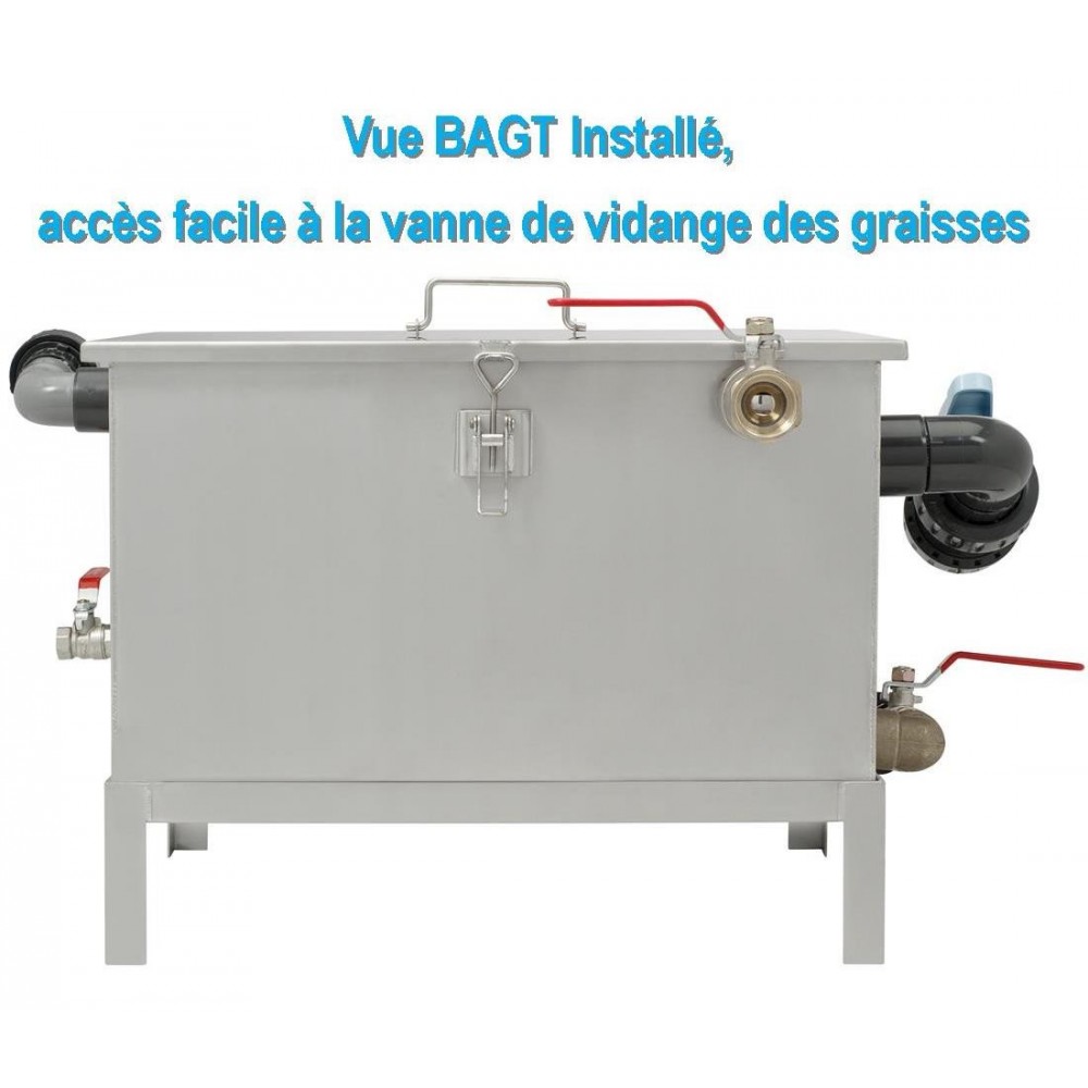 Séparateur de graisses sous évier pour restaurants et industrie - 120 couverts - BAGT 80N - SARL DEVELOPPEMENT DURABLE_5