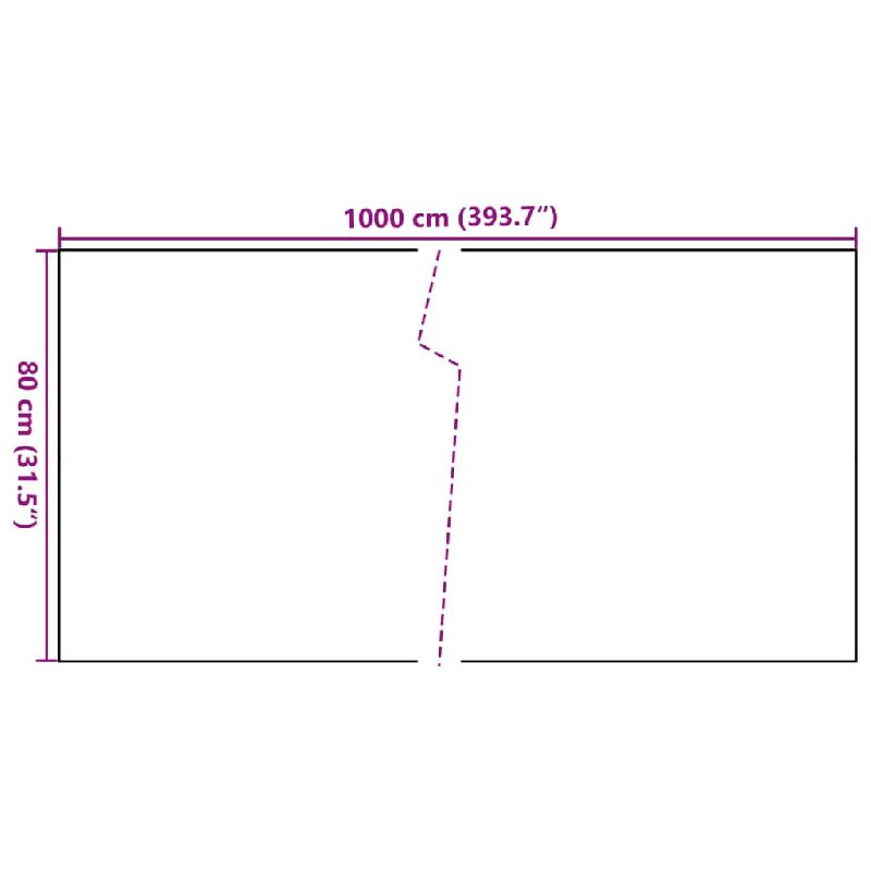 Vidaxl paravent de balcon noir 1000x80 cm résine tressée 156307_5