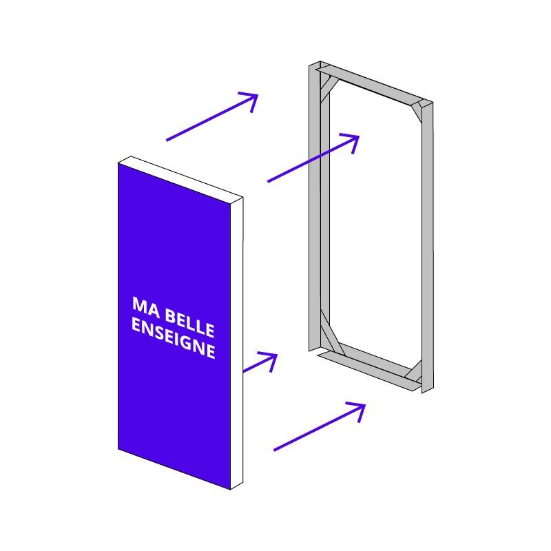 Enseigne caisson avec chants répliés_5