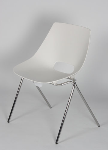 Lot de 2 Chaises Over empilables et accrochables - Référence 8497 CP A - Structure acier chromé et assise polypropylène en 8 coloris_5