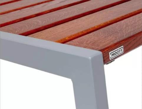 Ensemble de pique-nique SILAOS - acier et bois - assise et plateau en chêne certifié PEFC - dimensions détaillées_5