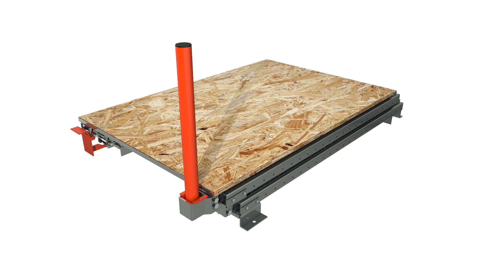 Tiroir à palette STOCK3P - ouverture télescopique 100%, à fixer au sol, charge max 1000 kg_5